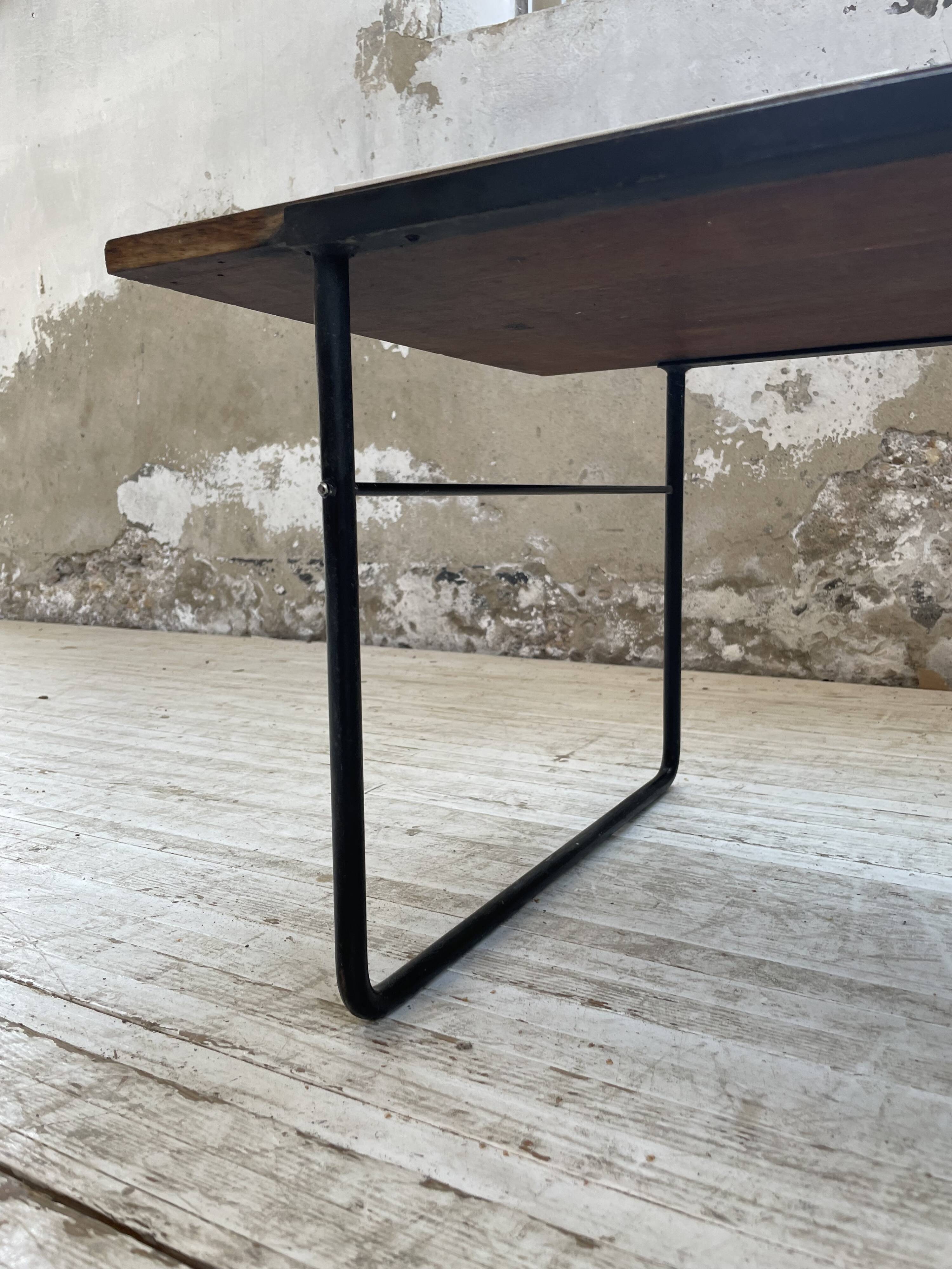 50s modernist oak coffee table