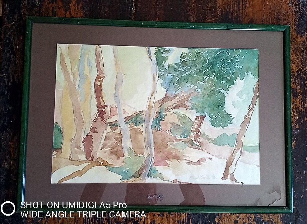 Pascale Rigat-Esselin (born in 1952) - watercolor - 32 x 48 cm - signed, dated 89