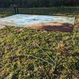 Vintage rectangular folding garden table
