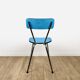 Duo de chaises en formica bleu ciel