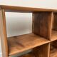 Antique pine storage cabinet with lockers