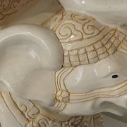 Porte plante éléphant en céramique vintage