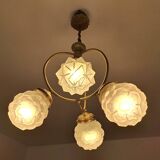 Lustre art déco, luminaire ancien