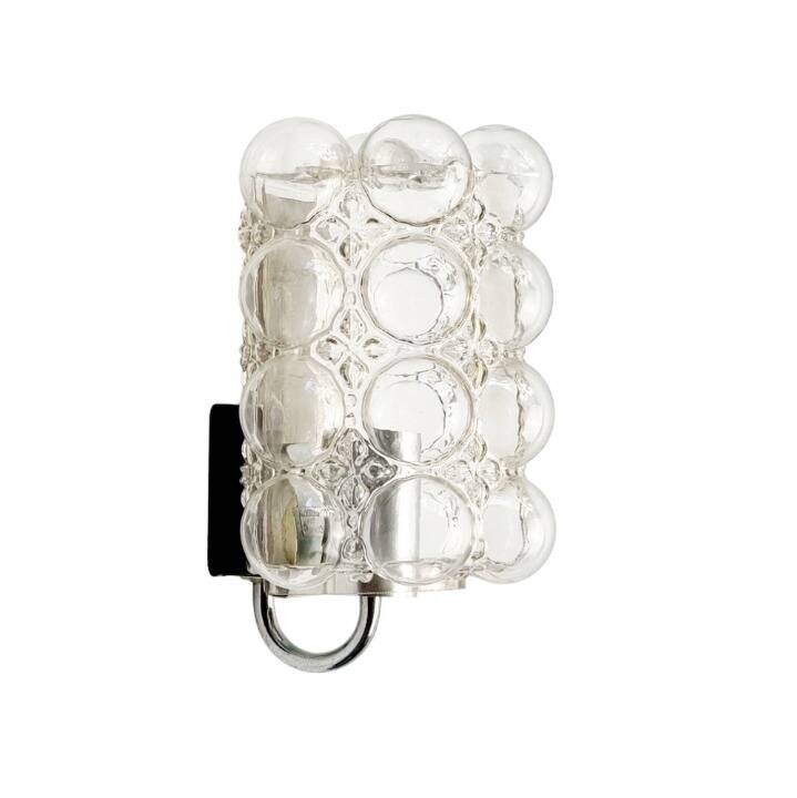 Large Bubble Glass Wall Light/Sconce by Helena Tynell for Limburg, Germany, 1960s
