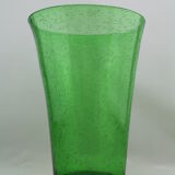 Biot bubble, green, large glass vase