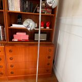 Vintage chrome floor lamp with double adjustable globe – 70s / Spa style