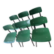 6 green Hay Result chairs