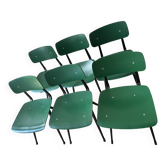 6 green Hay Result chairs