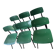 6 green Hay Result chairs