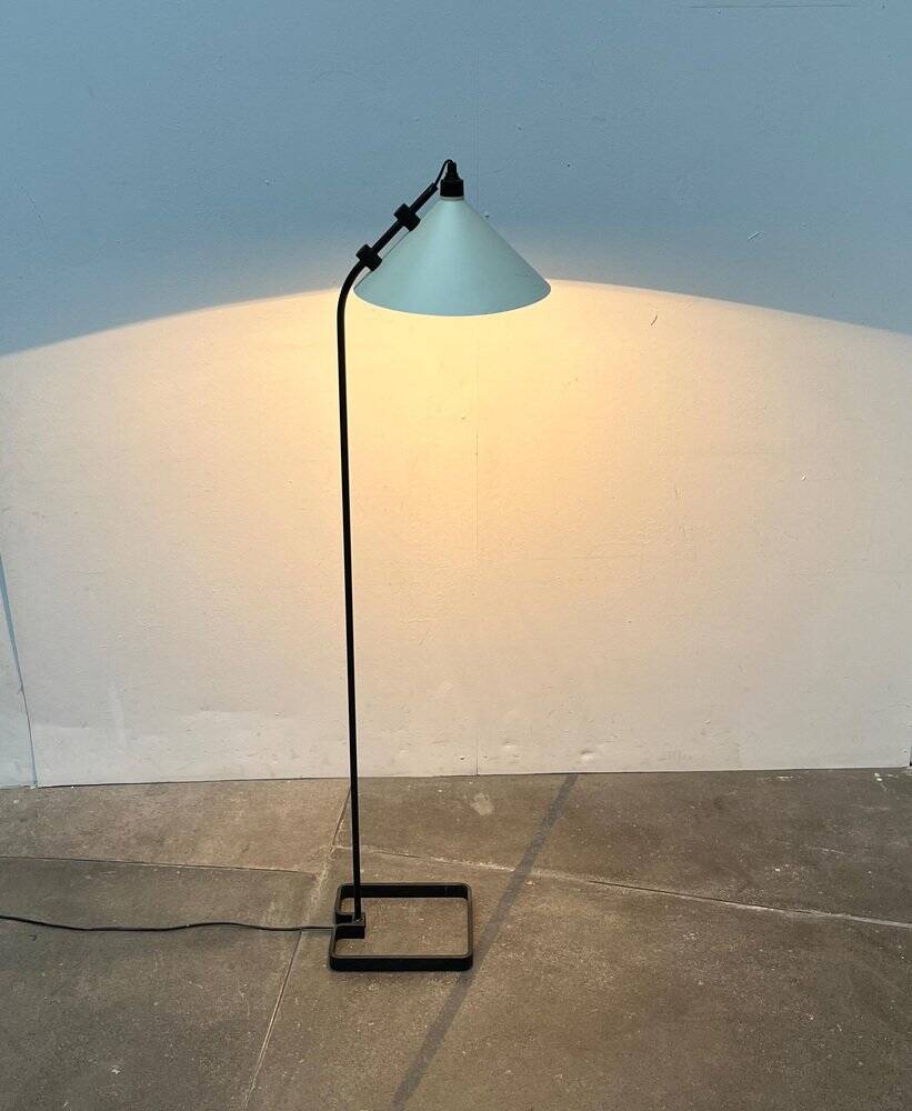 Modern minimalist Danish floor lamp from the mid-century, 1960s.