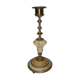 Candlestick in brass and marble from 1970