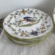 Dessert service, earthenware, Martres-Tolosane, signed Matet France