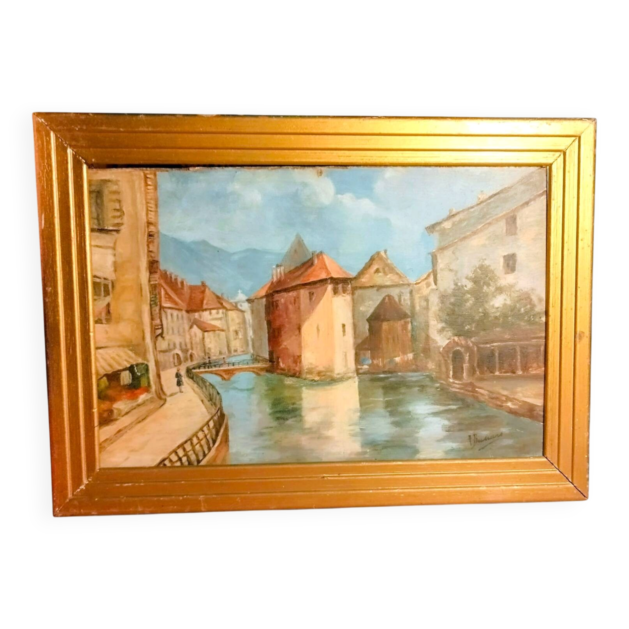 Oil on panel h. bassard