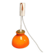Applique Holmegaard en verre rouge orangé, design danois années 1970