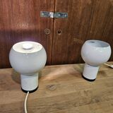 Pair of Italian design bedside lamps 1970 Valenti