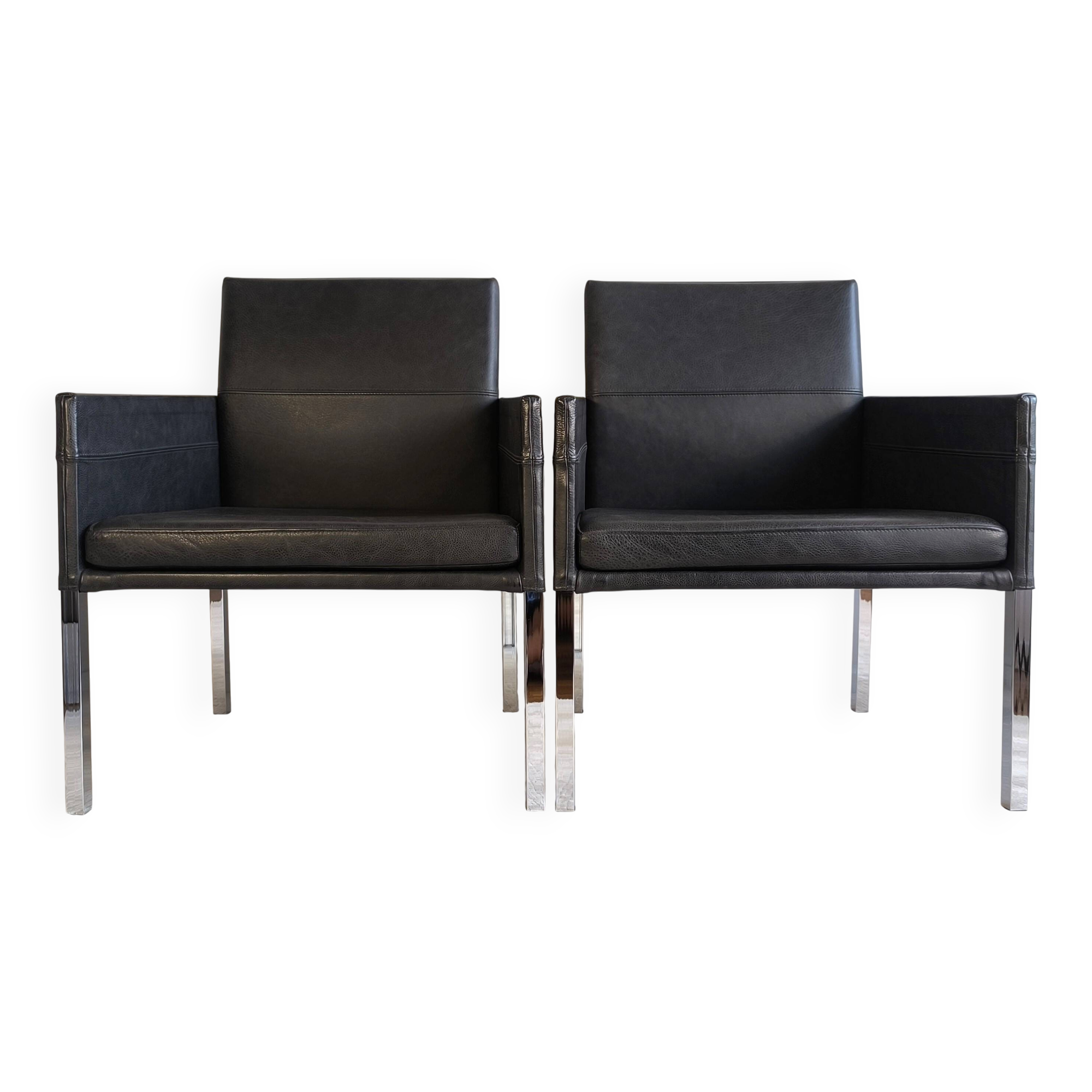 Superb pair of KFF "Texas" armchairs by Karl Friedrich Förster.