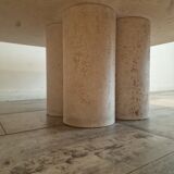 Square Travertine Coffee Table by Mario Bellini for Cassina