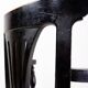 Chaise de paquebot en chêne teinté noir du 19e siècle