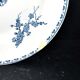 Sarreguemines round plate CARMEN blue butterfly dragonfly earthenware ironstone