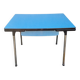 Blue formica table from 1970