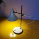 Articulated lamp in white lacquered steel and chrome, 1970.