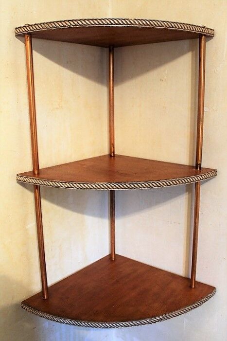 Etagère d’angle 50s unique