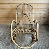 Rocking-chair en rotin pour enfant