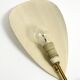 Mid Century Modern brass wall lamp with perforated metal sheet lampshades