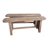 Pair of oak benches