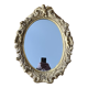 Miroir ovale mouluré doré