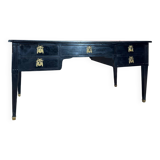 Large Louis XVI Period 18th Century Blackened Wood Flat Desk