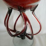 Globe vase with Murano glass lid