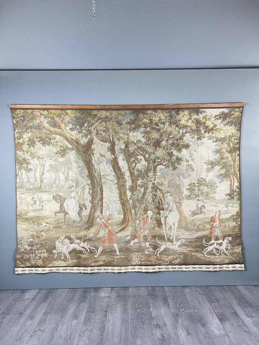 Wall tapestry "Hunting Scene", Louis XV style, 20th century