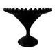 Coupe sur pied en verre opalin noir