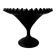 Coupe sur pied en verre opalin noir
