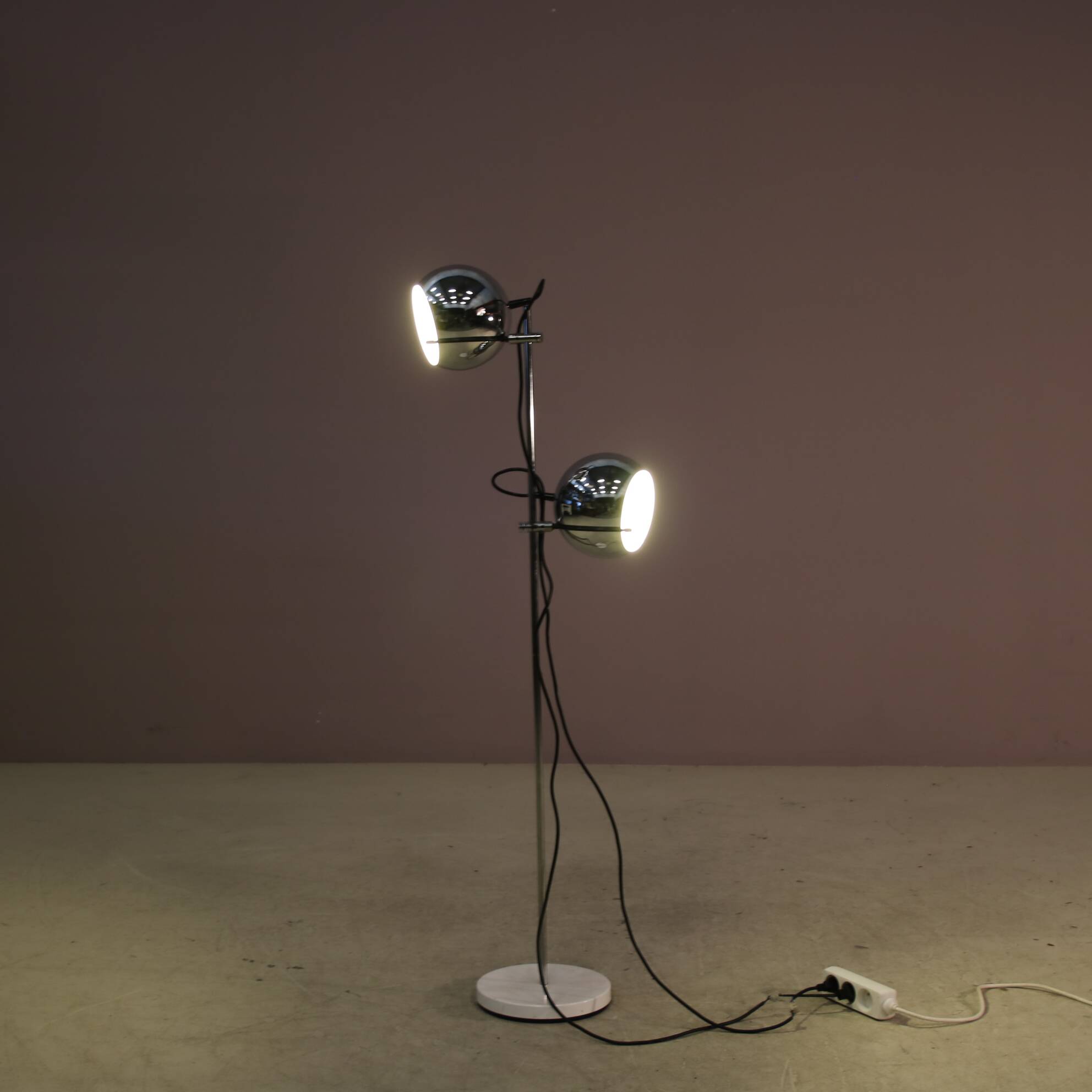 1970s Floor lamp with ball shades from the Netherlands