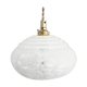 White Clichy glass hanging lamp
