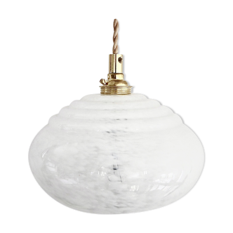 Baladeuse verre de Clichy blanc
