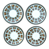 Set of 4 BOCH La Louvière dessert plates - Bernadette series - 1966