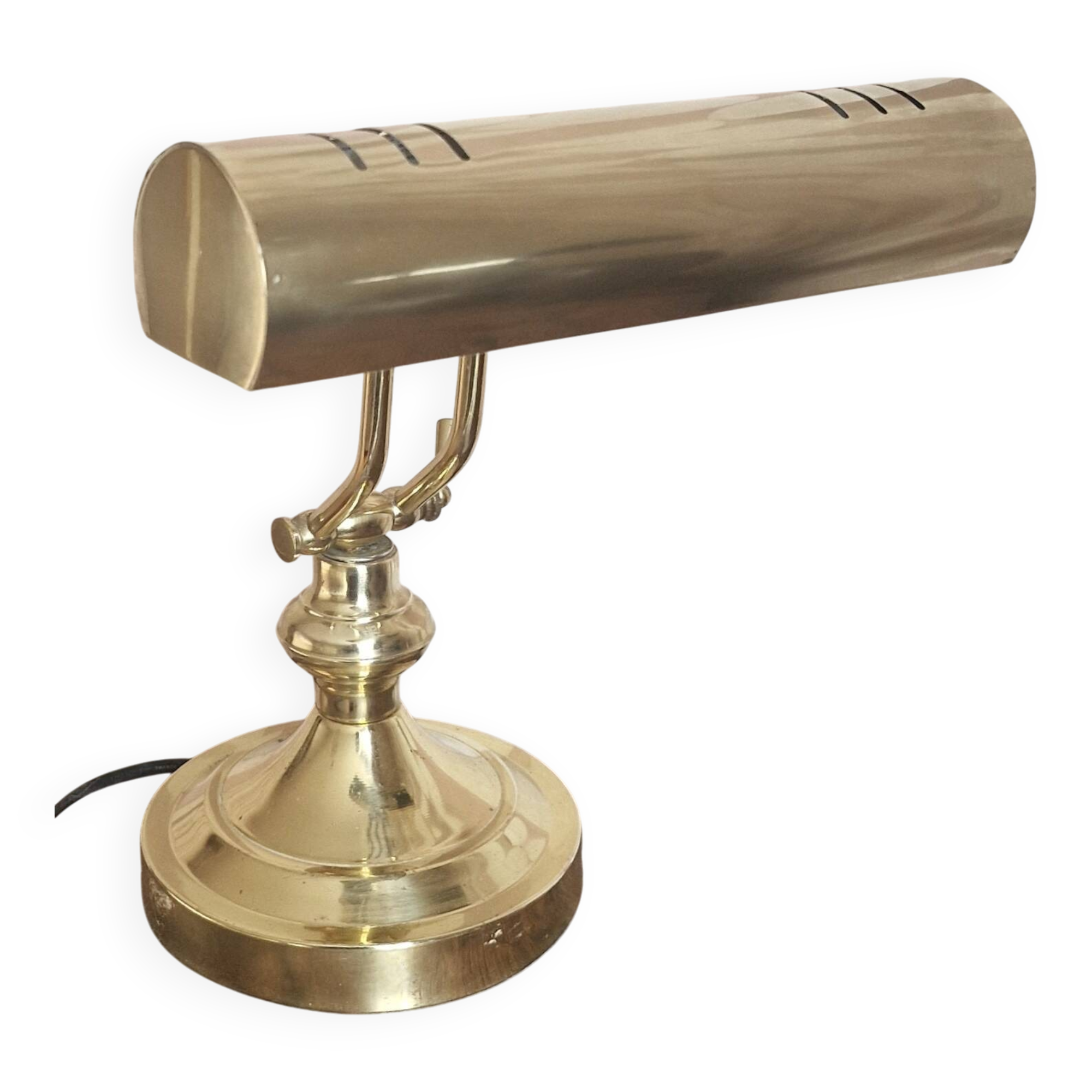 Brass notary or banker's lamp