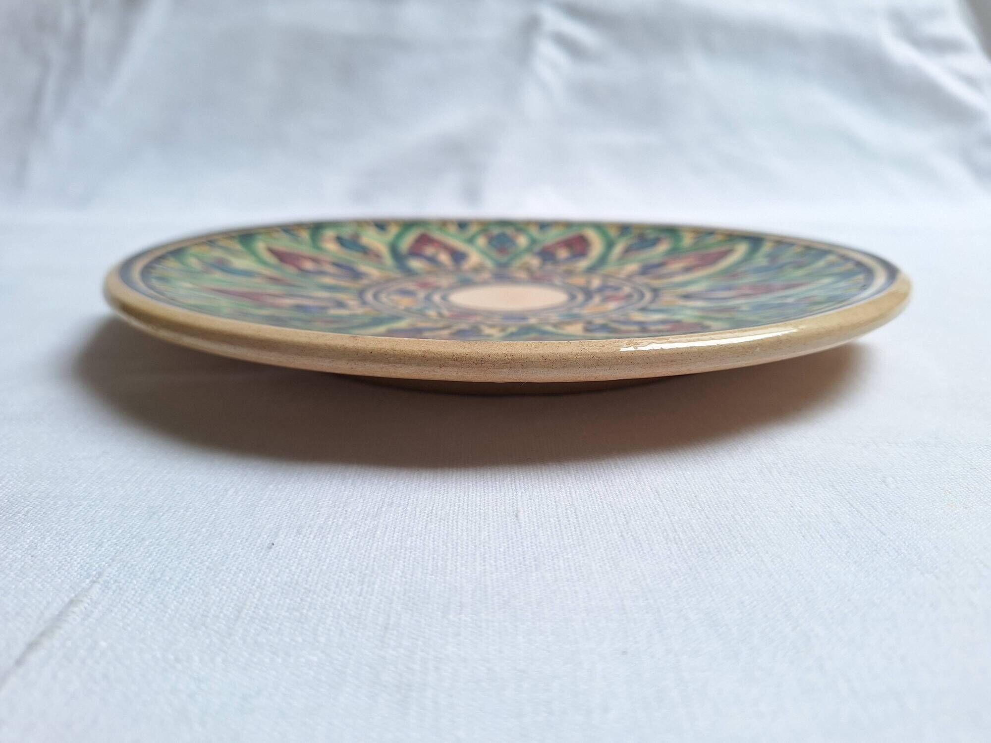 Hand-painted artisanal plate