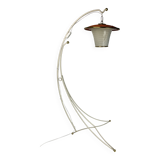 Midcentury French rockabilly lantern low floor lamp, 1950s