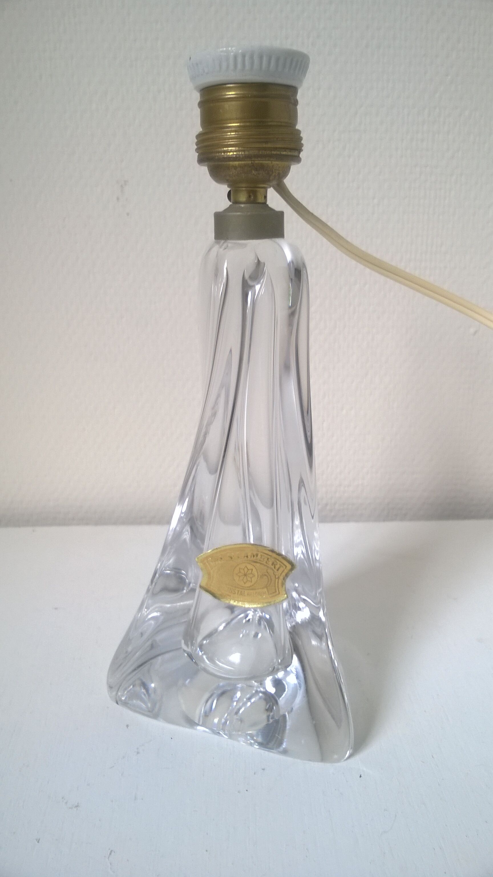 Crystal lamp Val Saint Lambert