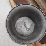 Old ewer in tin, many hallmarks - crowned eagle and others