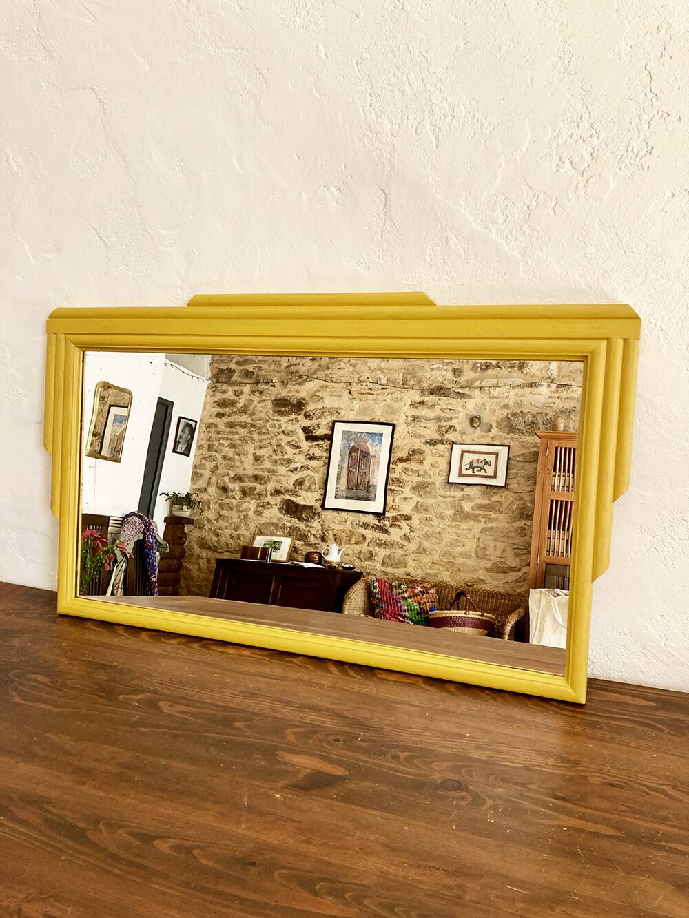 Horizontal art deco mirror