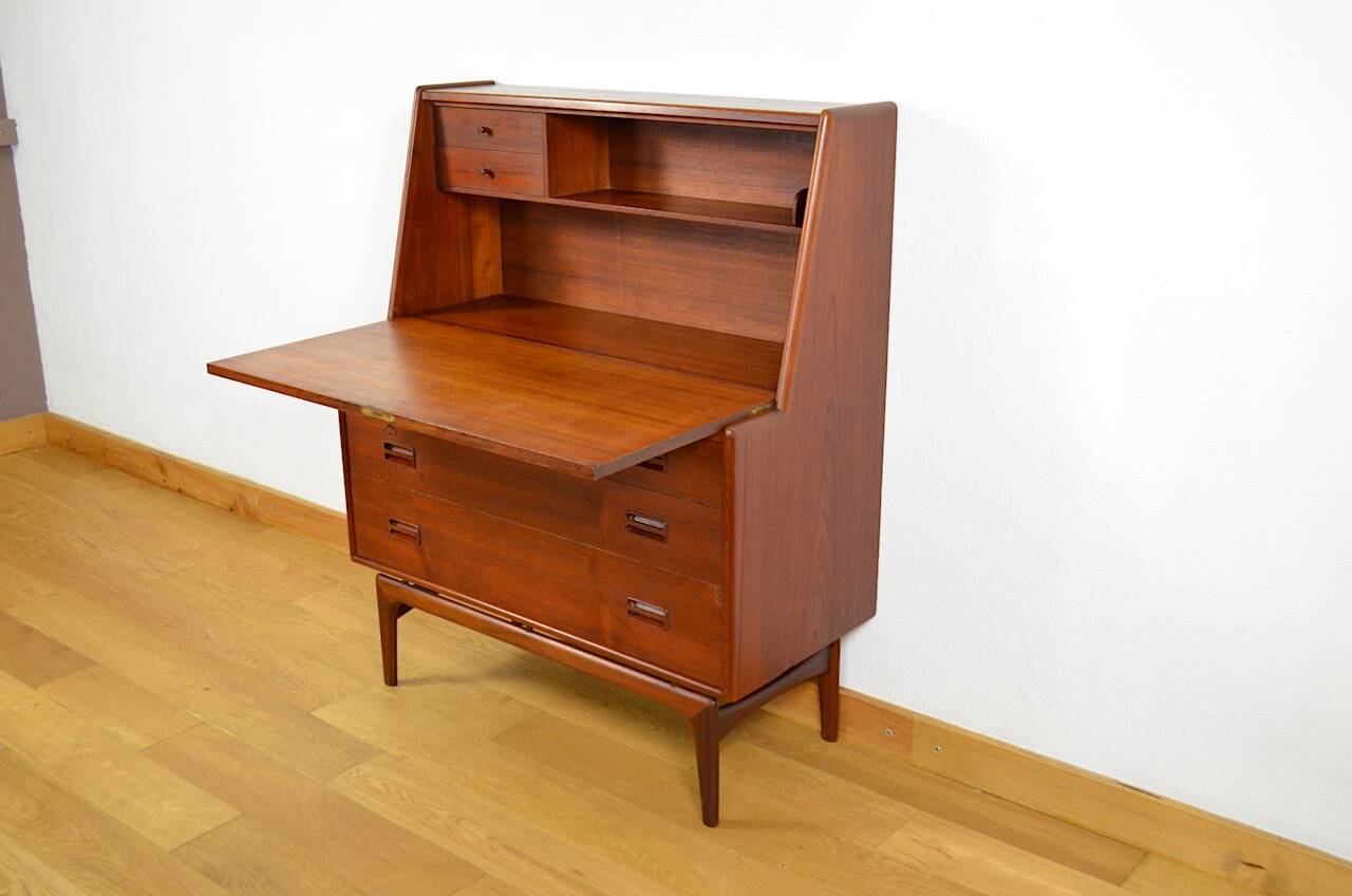 Danish Teak Secretary By Arne Hovmand-Olsen Mogens Kold Edition 1960