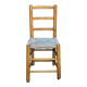 Farm chair wood and straw