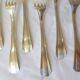 6 Christofle art deco style silver-plated forks