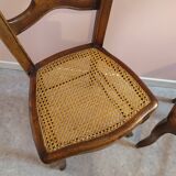 Paire de chaises cannées