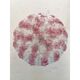 Venetian Transparent and Ametista Flowers Murano Glass Flush Mount in Barov